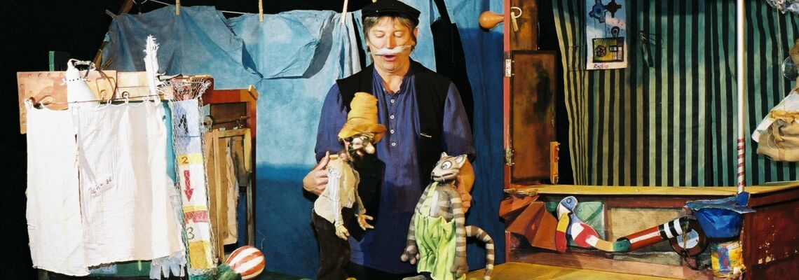 Szenenbild mit Pettersson und Findus